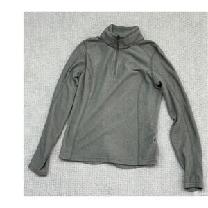 The North Face Women's Grey 1/4 Zip Sweatshirt Size S #50568